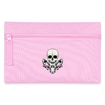 Horror Devil Satan Demon Skull Halloween - Pencil Case - pink - Front