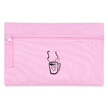 Coffee with heart - Pencil Case - pink - Front