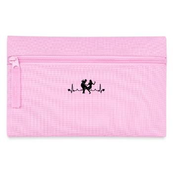 Boogie Woogie Tanz Tanzpaar Heartbeat - Federtasche - Rosa - Vorne