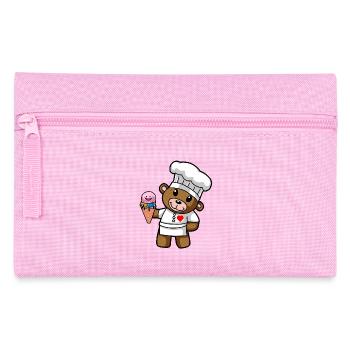 Teddy Cream Pastry Chef Candy Cream Shop Kid - Pencil Case - pink - Front