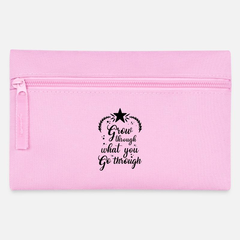 Motivation Spruch - Federtasche - Rosa