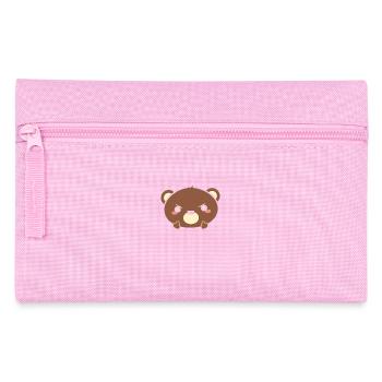 Bear middle finger - Pencil Case - pink - Front