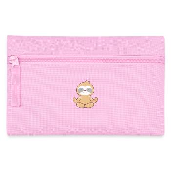 Faultier Yoga Geschenke - Federtasche - Rosa - Vorne