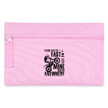 Moto trial bike almost - Pencil Case - pink - Front