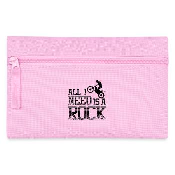 rock moto trial bike - Pencil Case - pink - Front