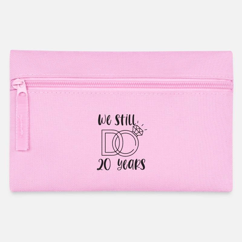20th Wedding Anniversary Porcelain Wedding Gift - Pencil Case - pink