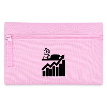 Chart stock market trader - Pencil Case - pink - Front