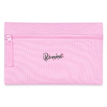 Romme Hobby Kartenspiel Spielkarten Pik - Federtasche - Rosa - Vorne