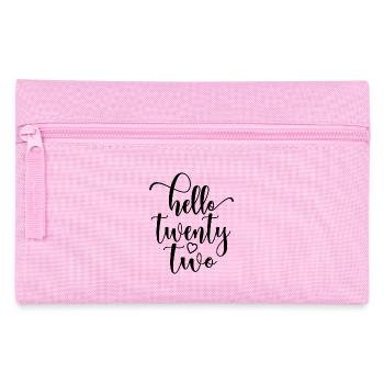 Bonjour Vingt-deux mignons anniversaire de 22 ans - Trousse - rose - Devant