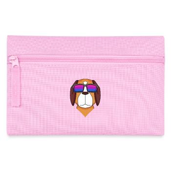 Bisexual Saint Bernard Dog Gift - Pencil Case - pink - Front