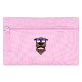 Genderqueer Chien Lgbt American Pit Bull Terrier - Trousse - rose - Devant