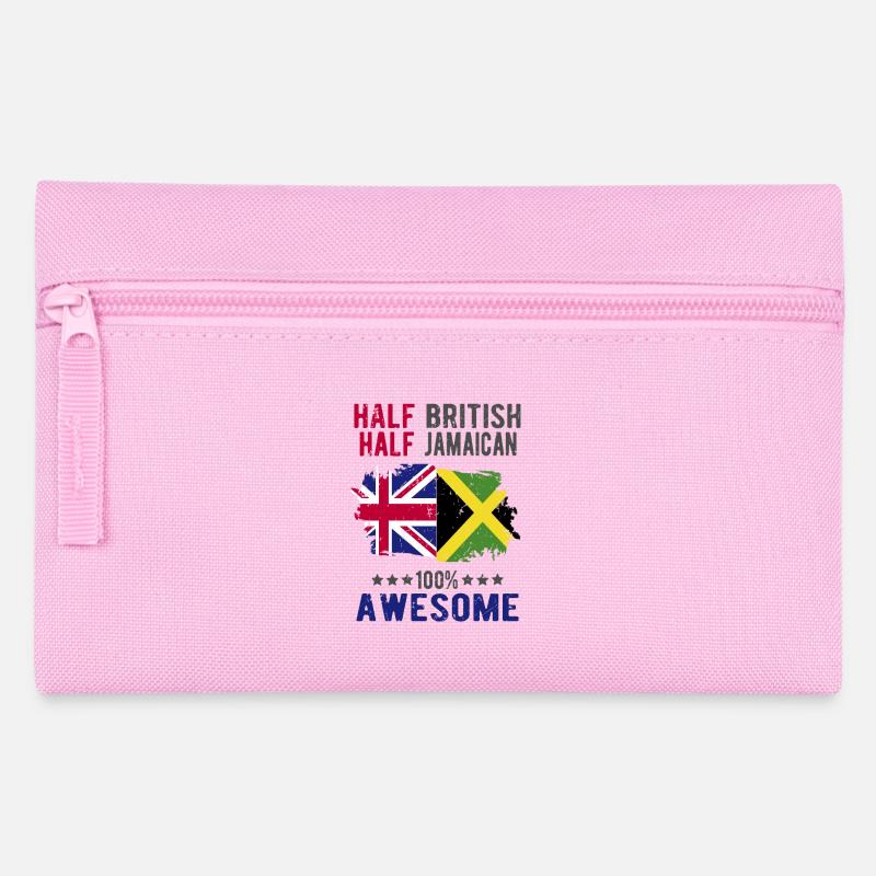 Half British Half Jamaican - Pencil Case - pink