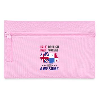 Moitié Britannique Moitié Panama - Trousse - rose - Devant