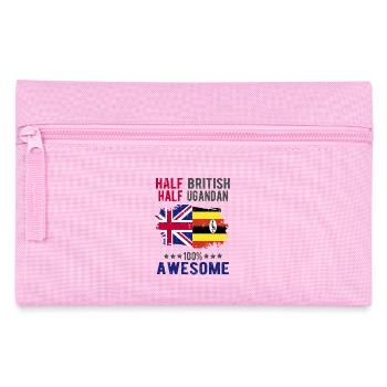 Half British Half Ugandan - Pencil Case - pink - Front