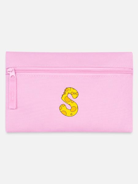 Buchstabe S - Federtasche - Rosa