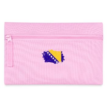 Bosnia and Herzegovina Flag - Pencil Case - pink - Front