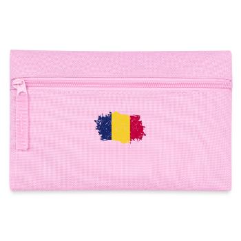 Chad Flag Grunge Chad Flag - Pencil Case - pink - Front