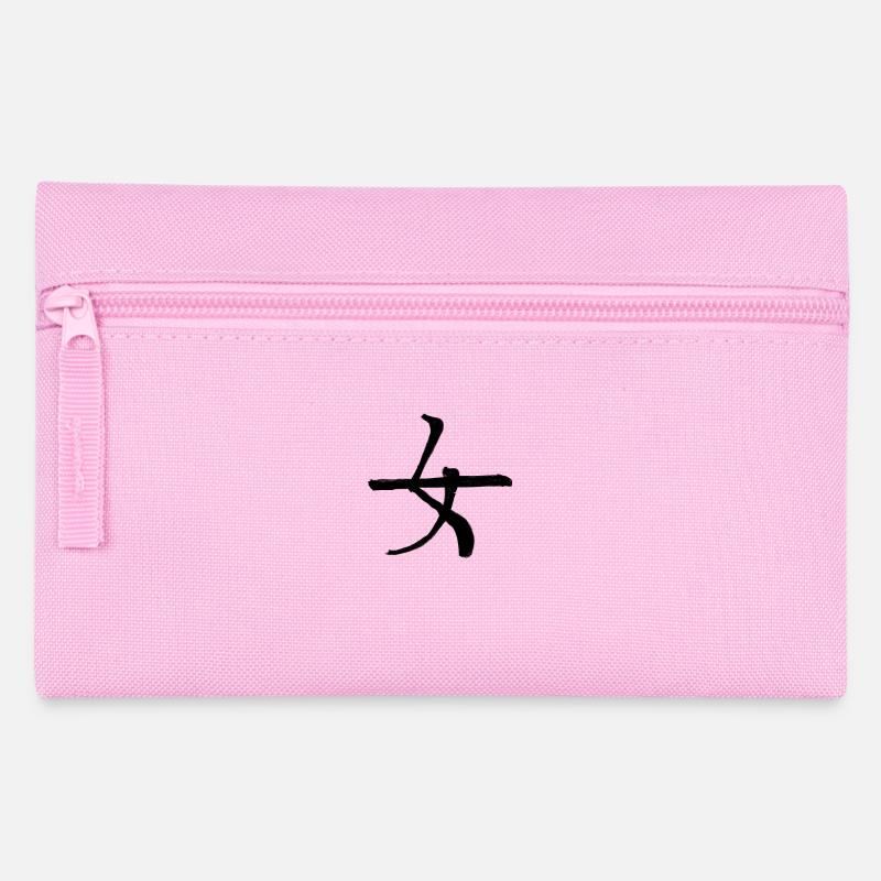 Weiblichkeit Chinesische Schrift Zeichen Symbol - Federtasche - Rosa