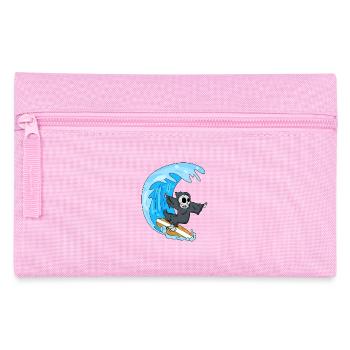 Sensenmann Sommer Surfen Surfbrett - Federtasche - Rosa - Vorne