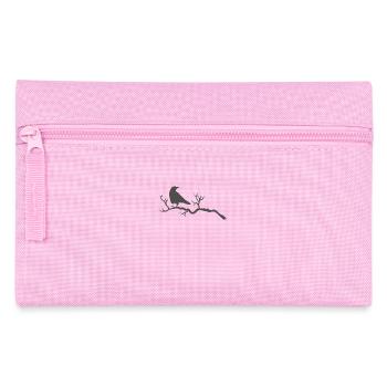 Raven on a branch Crow bird animal - Pencil Case - pink - Front
