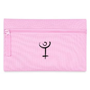 Pluto Astrologie Symbol - Federtasche - Rosa - Vorne