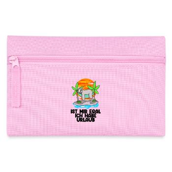 Urlaub Faultier Entspannen - Federtasche - Rosa - Vorne