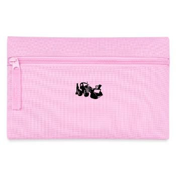 Excavator driver Wheel loader Excavator - Pencil Case - pink - Front