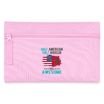 Moitié américain moitié marocain - Trousse - rose - Devant
