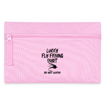 Funny Lucky fly fishing - Pencil Case - pink - Front