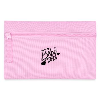 Baby 2023 Schwanger Schwangerschaft - Federtasche - Rosa - Vorne