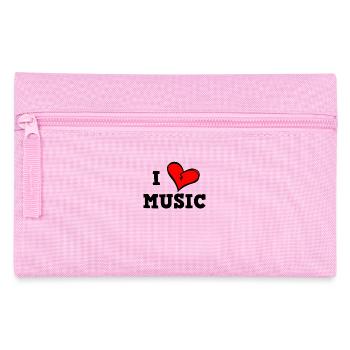 I like music - Pencil Case - pink - Front