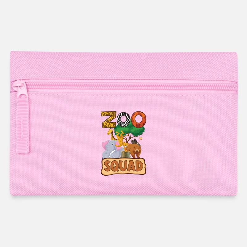 Zoo Gruppen Design - Zootiere - Zoo Squad - Federtasche - Rosa