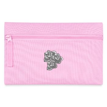 Rose Black White Rose Hand-drawn - Pencil Case - pink - Front