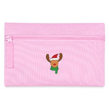 Elk Christmas - Pencil Case - pink - Front