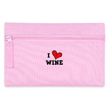 Ich liebe Wein - Federtasche - Rosa - Vorne