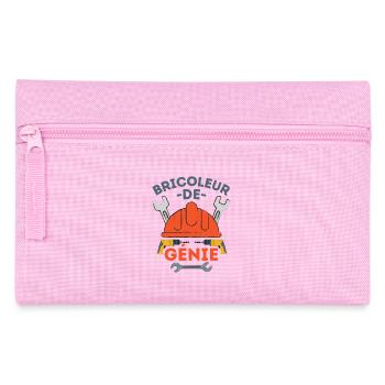 Bricoleur de génie - Trousse - rose - Devant