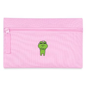 Frog Comic Drawing Funny - Pencil Case - pink - Front