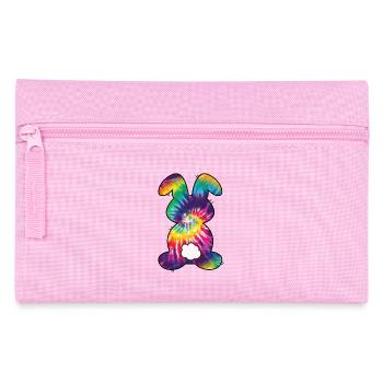 Tie Dye Rabbit Easter for Kids - Pencil Case - pink - Front