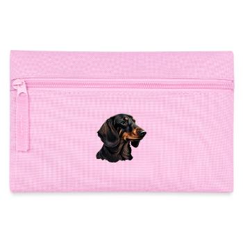 Rauhaardackel Dachshund Hund Hunde Welpe Dackel - Federtasche - Rosa - Vorne