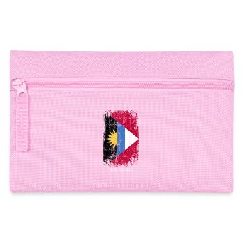Souvenir avec le drapeau du pays d’Antigua et - Trousse - rose - Devant