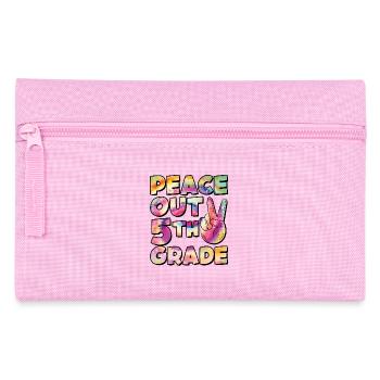 Peace Out 1. Klasse Letzter Schultag - Federtasche - Rosa - Vorne