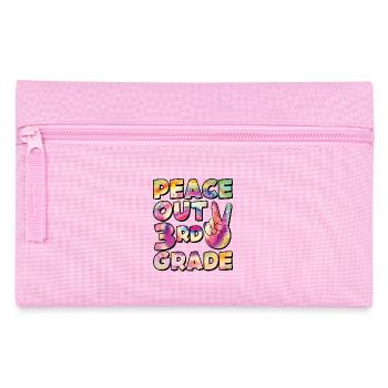 Peace Out 1. Klasse Letzter Schultag - Federtasche - Rosa - Vorne