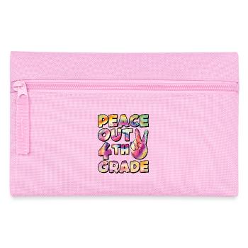 Peace Out 1. Klasse Letzter Schultag - Federtasche - Rosa - Vorne