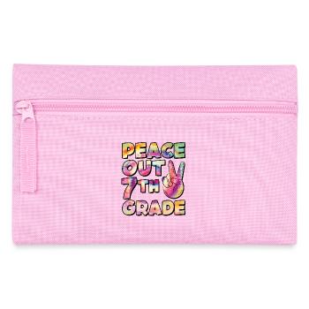 Peace Out 1. Klasse Letzter Schultag - Federtasche - Rosa - Vorne