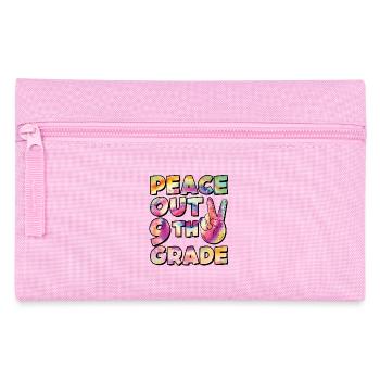 Peace Out 1. Klasse Letzter Schultag - Federtasche - Rosa - Vorne