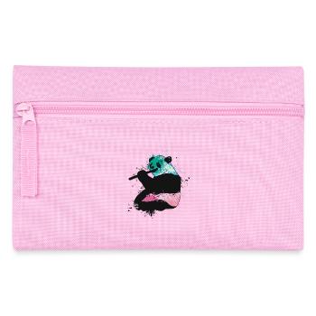 Splash Art Giant Panda Panda Bear Big Panda - Pencil Case - pink - Front