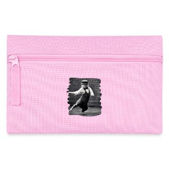 Katzen Katze Katzenliebhaber lustiges Katzen - Federtasche - Rosa - Vorne