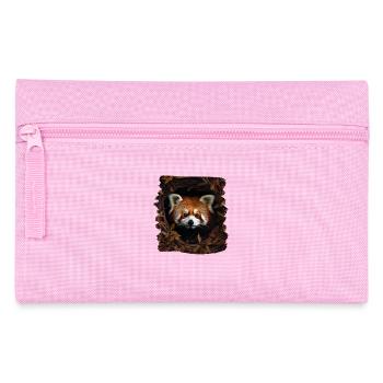 Little Panda realistic Red Panda Pandas - Pencil Case - pink - Front