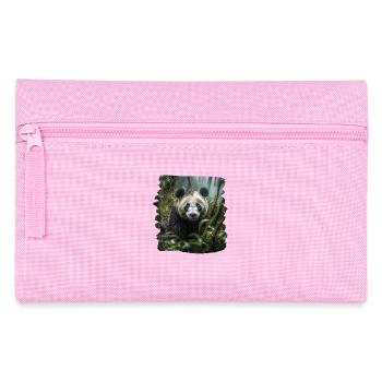 Pandas realistic Panda Großer Panda - Federtasche - Rosa - Vorne