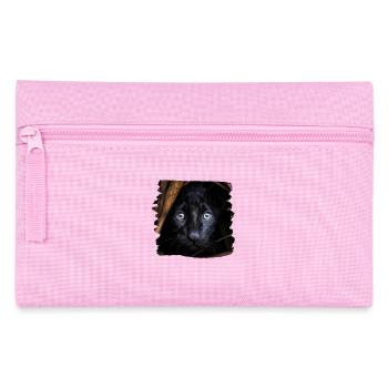 schwarzer Panther realistic Panther - Federtasche - Rosa - Vorne